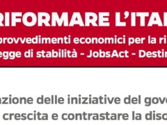Riformare l’Italia Riformare l’Italia