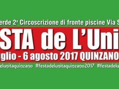 Festa de L’Unità di Quinzano dal 27 luglio al 6 agosto Festa de L’Unità di Quinzano dal 27 luglio al 6 agosto