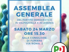 Assemblea generale del PD in Valpolicella e Lessinia Assemblea generale del PD in Valpolicella e Lessinia
