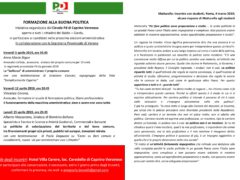 Formazione alla buona politica Formazione alla buona politica