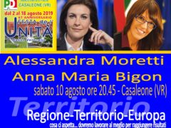 Festa de l’Unità di Casaleone, incontro con Alessandra Moretti e Anna Maria Bigon Festa de l’Unità di Casaleone, incontro con Alessandra Moretti e Anna Maria Bigon