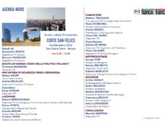 FIANCO A FIANCO Sabato a Verona per definire agenda Nord Evento del Partito democratico con esponenti di governo, nazionali e locali FIANCO A FIANCO Sabato a Verona per definire agenda Nord Evento del Partito democratico con esponenti di governo, nazionali e locali