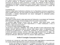 Mozione omofobe: il Consiglio comunale cancelli dalla città questo marchio di infamia Mozione omofobe: il Consiglio comunale cancelli dalla città questo marchio di infamia