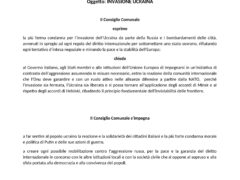 INIZIATIVA PD IN TUTTI I COMUNI: “LE ISTITUZIONI LOCALI CONDANNINO L’INVASIONE RUSSA E SI PRODIGHINO PER LA PACE” INIZIATIVA PD IN TUTTI I COMUNI: “LE ISTITUZIONI LOCALI CONDANNINO L’INVASIONE RUSSA E SI PRODIGHINO PER LA PACE”