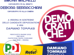 Mercoledì 8 giugno alle ore 18.00 in piazza Corrubbio con l’on Malpezzi e Serracchiani, a sostegno delle candidature femminili.