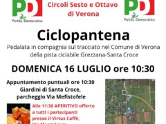 CICLOPANTENA: GUIDA AL COMPLETAMENTO DELLA CICLABILE DELLA VALPANTENA DOMENICA 16 LUGLIO ORE 10.30 GIARDINI SANTA CROCE CON CIRCOLI PD SESTA E OTTAVA CIRCOSCRIZIONE CICLOPANTENA: GUIDA AL COMPLETAMENTO DELLA CICLABILE DELLA VALPANTENA DOMENICA 16 LUGLIO ORE 10.30 GIARDINI SANTA CROCE CON CIRCOLI PD SESTA E OTTAVA CIRCOSCRIZIONE