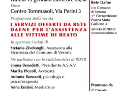 INTRODUZIONE ALL’INCONTRO PUBBLICO DI LUNEDÌ 15 GENNAIO CON RETE DAFNE PER L’ASSISTENZA ALLE VITTIME DI REATO INTRODUZIONE ALL’INCONTRO PUBBLICO DI LUNEDÌ 15 GENNAIO CON RETE DAFNE PER L’ASSISTENZA ALLE VITTIME DI REATO