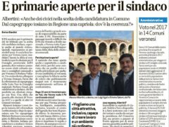 Intervista al Segretario Provinciale Alessio Albertini (L’Arena 22/12/2016)