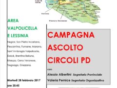Campagna Ascolto Circoli PD – Area Valpolicella e Lessinia