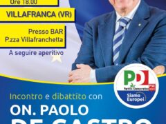 ELEZIONI EUROPEE 2019 Sabato  18 maggio alle ore 18.00  incontro e dibattito con il candidato Paolo De Castro.