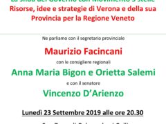Incontro pubblico: Il PD veronese tra nuovo Governo e elezioni regionali 2020