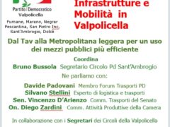 Convegno: Infrastrutture e Mobilità in Valpolicella. Dalla Tav alla Metropolitana leggera per un uso dei mezzi pubblici più efficiente