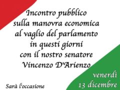 Incontro pubblico sulla manovra economica