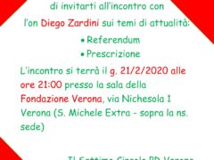 Incontro su Referendum e Prescrizione
