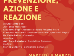 25 novembre ogni giorno VIOLENZA: PREVENZIONE, AZIONE E REAZIONE